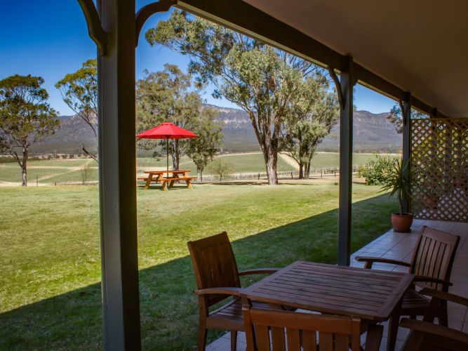 Berenbell Vineyard Retreat - View from a two bedroom Lodge