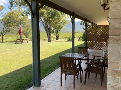 Separate outdoor seating of the Two Bedroom Lodges at Berenbell