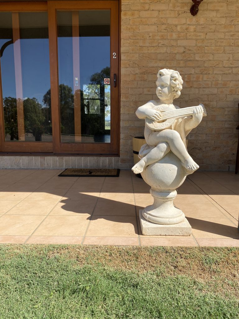 Statue at Berenbell Vineyard Retreat